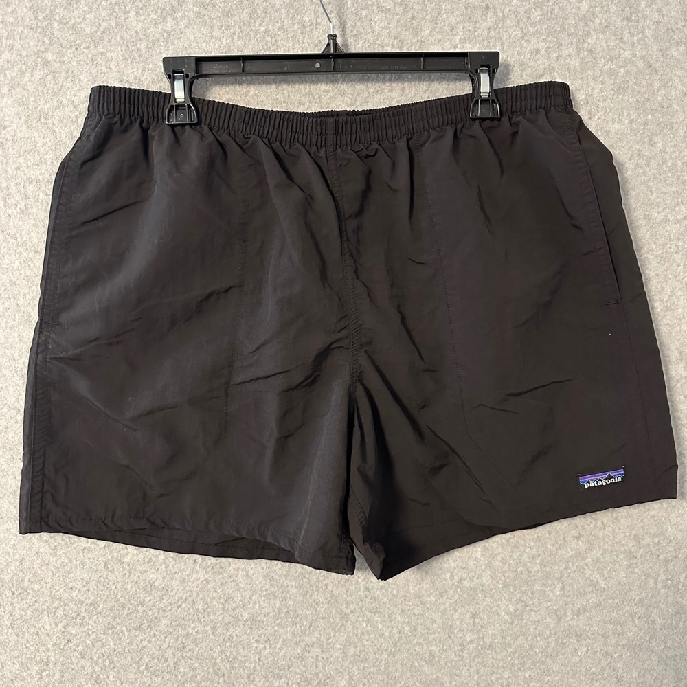 Patagonia Baggies Shorts Mens XL Black 5 Inseam Mesh Lined Pockets Activewear